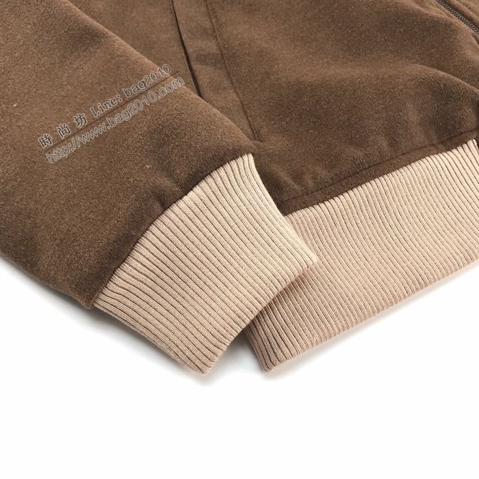 Balenciaga男裝 巴黎世家20新款咖啡棕毛呢外套  ydi3494